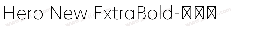 Hero New ExtraBold字体转换
